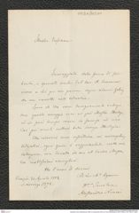 Nachlass Franz Steindachner, Brief von Alessandro Ninni an Franz Steindachner (24.04.1882), Inv.Nr. 365.01, Seite 1